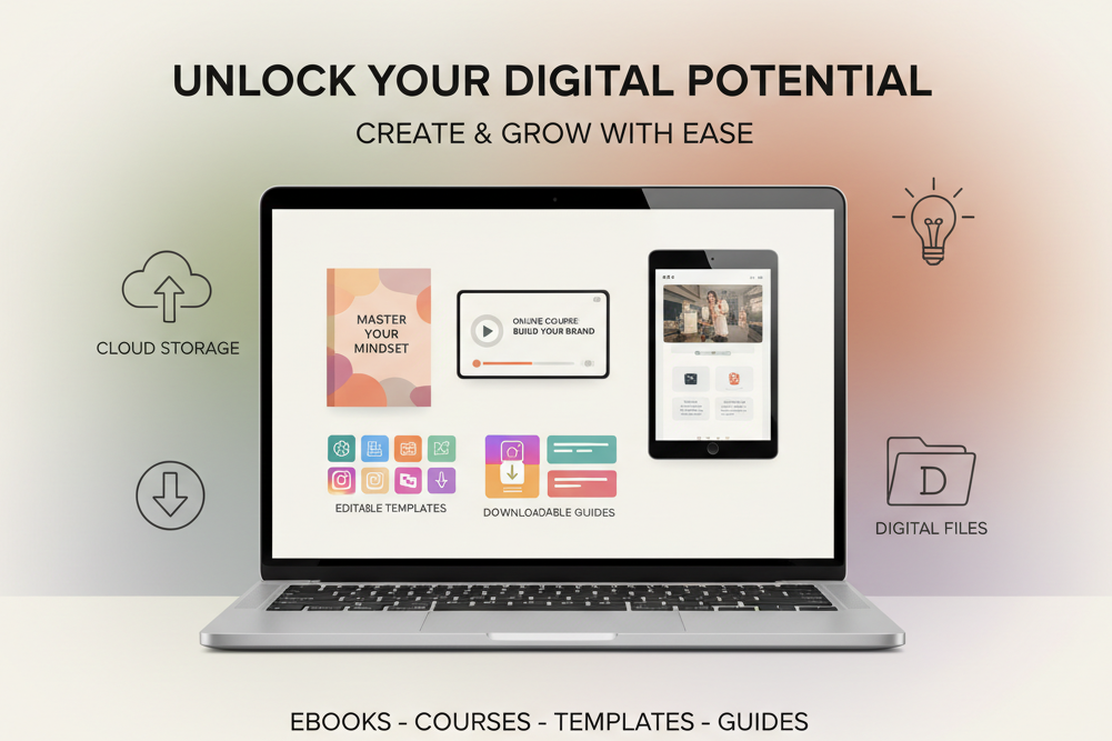 digital product creation advertisement